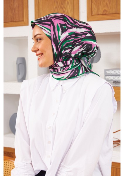 Nature Zebra Soft Eşarp Siyah 1141-06
