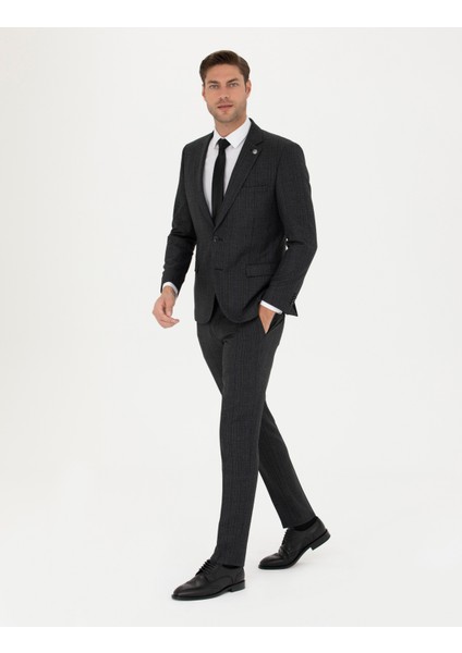 Pierre Cardin Erkek Antrasit Ex. Slim Fit Takım Elbise 50278566-VR006