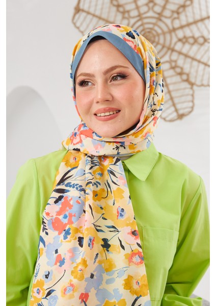 Nature Pinkly Soft Şal Çelik Mavi 3031-14