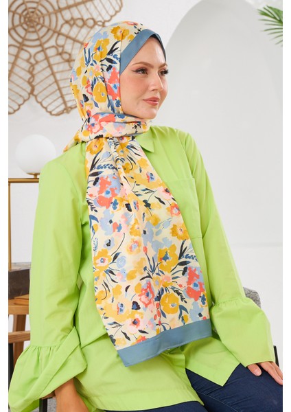 Nature Pinkly Soft Şal Çelik Mavi 3031-14