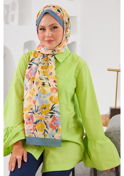 Nature Pinkly Soft Şal Çelik Mavi 3031-14
