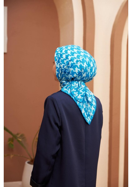 Aura Kazayağı Soft Eşarp Mavi 1155-02
