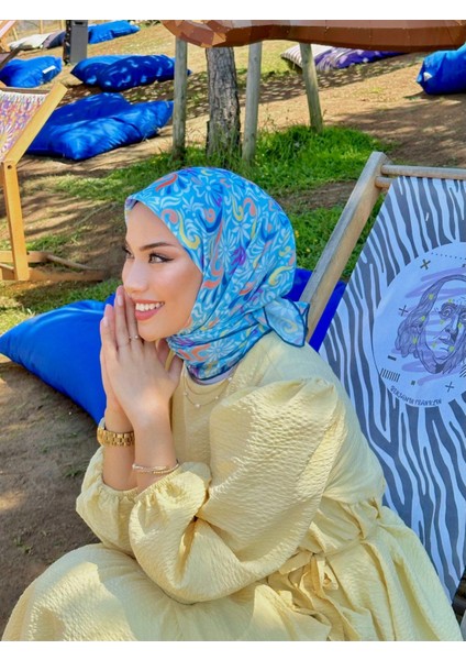 Soft Eşarp Açık Mavi 1146-13