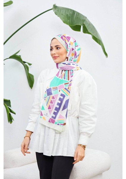 Geo Etnik Soft Şal Su Yeşili Pembe 3039-11 fiyatları