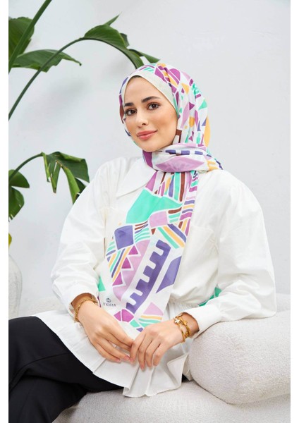 Geo Etnik Soft Şal Su Yeşili Pembe 3039-11 fırsatları