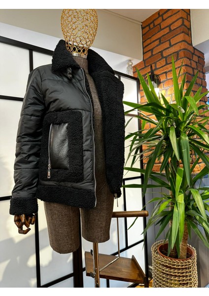 Kürk Detaylı Kapitone Mont modelleri