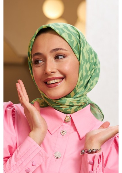 Mono Soft Eşarp Yeşil 1152-10