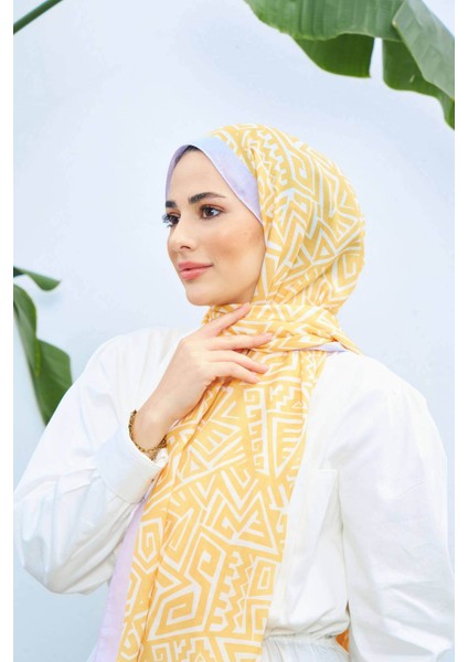 Colorday Pure Soft Şal Lila Sarı 3040-15