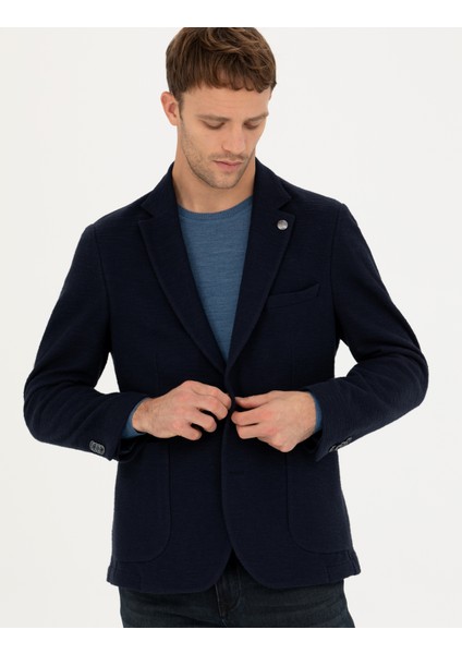 Erkek Lacivert Ex. Slim Fit Ceket 50272747-VR033 modelleri