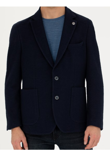 Erkek Lacivert Ex. Slim Fit Ceket 50272747-VR033 indirimleri