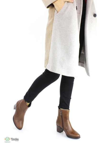 Kadın Hakiki Deri Slim Kalıp Klasik Topuklu Bot M24/KB5070 modelleri