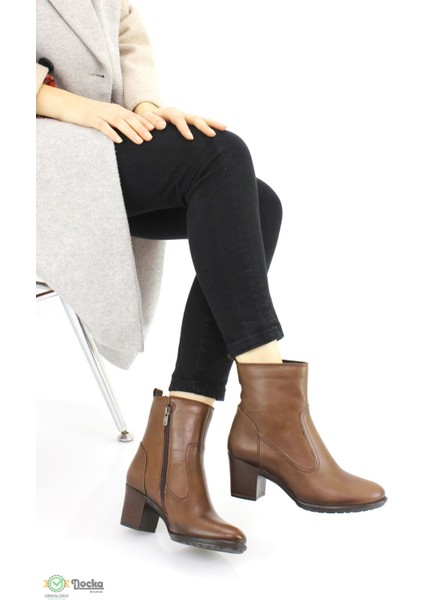 Kadın Hakiki Deri Slim Kalıp Klasik Topuklu Bot M24/KB5070 fırsatları