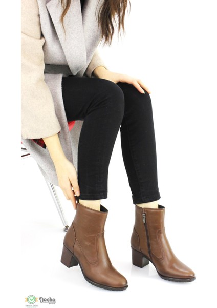 Kadın Hakiki Deri Slim Kalıp Klasik Topuklu Bot M24/KB5070 indirimleri