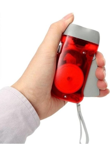 Deprem Çantası Feneri Dinamolu Şarjlı LED El Feneri Pilsiz Çalışan
