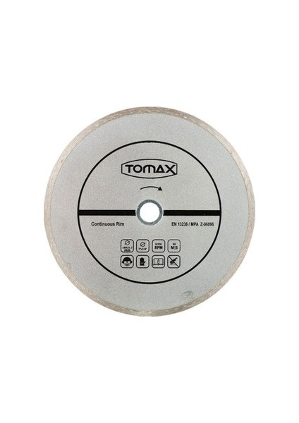 Sürekli Elmas Fayans Kesici Daire Testere 230 x 2.4 x 22 mm