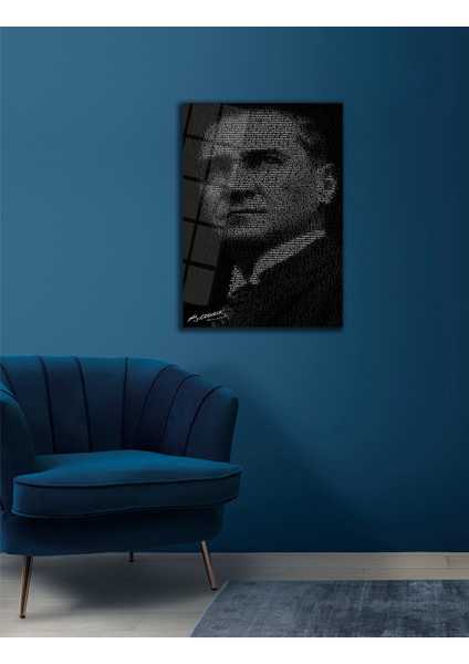 Cam Tablo Atatürk Baskılı