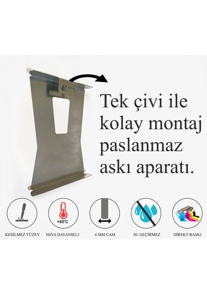 Cam Tablo Atatürk Baskılı modelleri