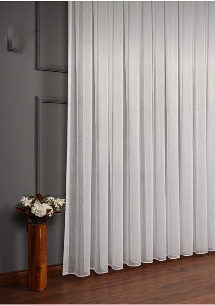 Taç Bambu Naturel Tül Perde Kullanıma Hazır Normal Pile indirimleri