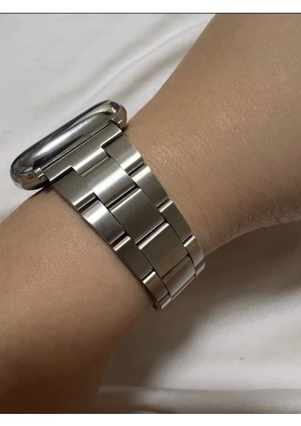 Apple Watch 42 44 45 46 49 mm Zarif Şık Tasarım Ince Paslanmaz Ayarlanabilir Metal Kordon fırsatları