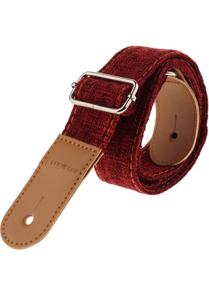 Ukulele Kırmızısı Için Pu Deri Uçlu Pamuklu Ukulele Kayışı (Yurt Dışından) fırsatları