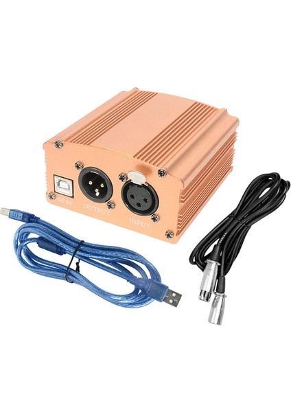 Mikrofon Müzik Altın Için 1,5m USB Kablosuyla Güçlendirilen 48V Güç Ğı (Yurt Dışından)