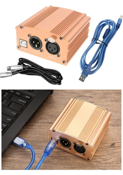 Mikrofon Müzik Altın Için 1,5m USB Kablosuyla Güçlendirilen 48V Güç Ğı (Yurt Dışından) modelleri