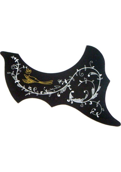 40 41IN Solak Halk Gitar Pickguard Müzik Enstrümantal Siyah (Yurt Dışından)