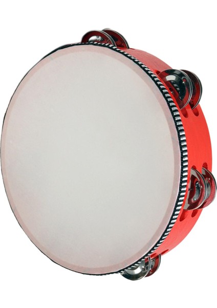 El Davul Çift Sıralı Tef Müzik Aleti Ahşap Tefler Metal 8 Inç Kırmızı (Yurt Dışından) indirimleri
