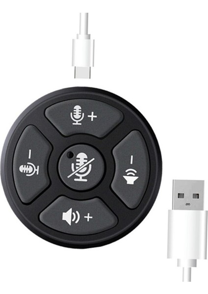 Pc Için USB Konferans Mikrofonu Tak ve Çalıştır Taşınabilir Hoparl (Yurt Dışından)
