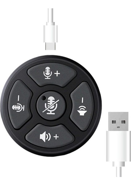 Pc Için USB Konferans Mikrofonu Tak ve Çalıştır Taşınabilir Hoparl (Yurt Dışından)