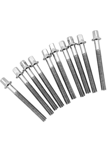 10X Metal Davul Sıkı Vida Yedek Perküsyon Parçaları Evrensel Kolay 6mm x 45MM (Yurt Dışından)