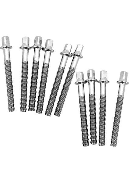 10X Metal Davul Sıkı Vida Yedek Perküsyon Parçaları Evrensel Kolay 6mm x 45MM (Yurt Dışından)