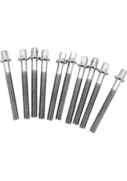 10X Metal Davul Sıkı Vida Yedek Perküsyon Parçaları Evrensel Kolay 6mm x 45MM (Yurt Dışından)