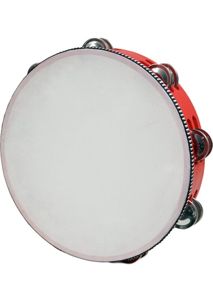 El Davul Çift Sıralı Tef Müzik Aleti Ahşap Tefler Metal 10 Inç Kırmızı (Yurt Dışından) fiyatları