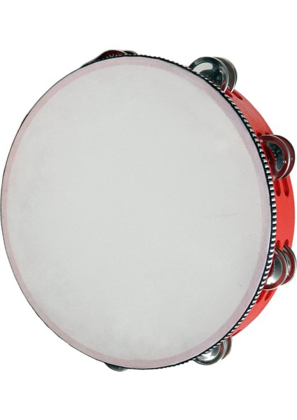 El Davul Çift Sıralı Tef Müzik Aleti Ahşap Tefler Metal 10 Inç Kırmızı (Yurt Dışından) indirimleri