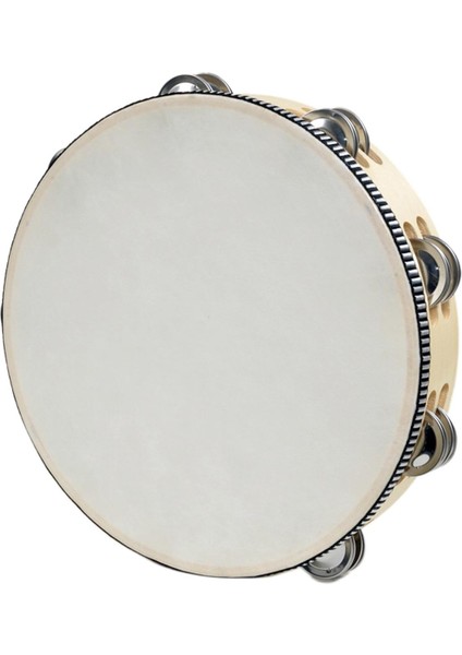 El Davul Çift Sıralı Tef Müzik Aleti Ahşap Tefler Metal 10 Inç Ahşap (Yurt Dışından) fiyatları