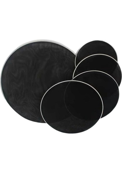 5 Adet Davul Drumhead Sessiz Dilsiz Davul Kafası Sessizce Uygulama Çift Katmanlı Davul Kafası 12 13 14 16 22 Inç (Yurt Dışından) modelleri