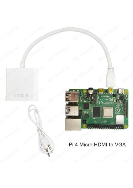 Micro HDMI To VGA Ses Destekli Çevirici Adaptör fırsatları