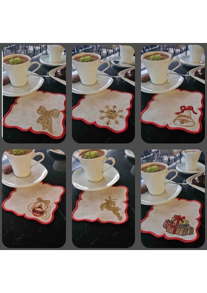 6'lı Yılbaşı Özel Kokteyl Sunum Peçetesi