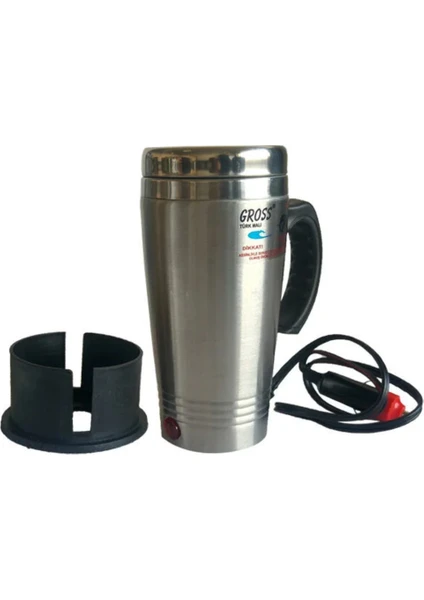 12VOLT Araç Içi Termos Kettle Su Isıtıcı 500ML