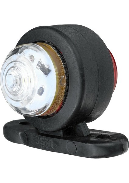 Ahmet Otomotiv Mini Takoz Tek Ledli Kırmızı-Beyaz 12V-24V