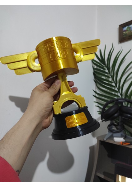 25 cm Piston Cup Piston Kupası Cars Arabalar (Boyasız Premium Ürün)