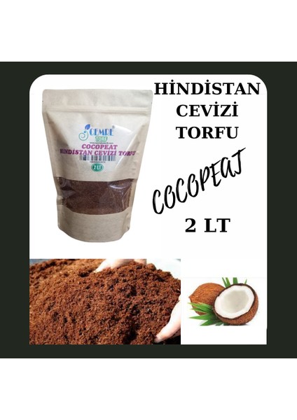 Cocopeat Hindistan Cevizi Torfu 2 lt