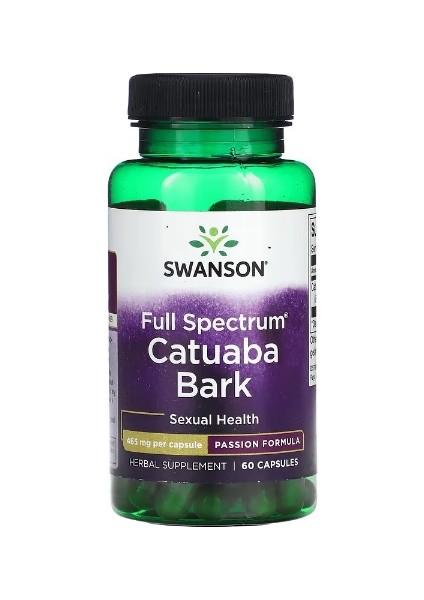 Full Spectrum Catuaba Bark, 465 mg 60 Kapsül