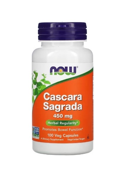 Cascara Sagrada, 450 mg 100 Vegan Kapsül