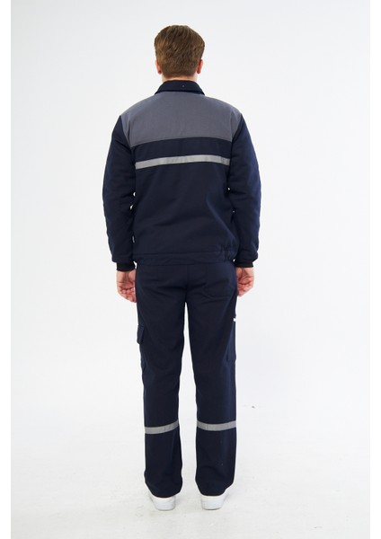 Iş Takımı 7/7 Gabardin Kapitoneli Reflektörlü