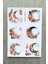6 Adet Suluboya Çiçekli Hilal Ay Sticker Bullet Journal Scrapbook Laptop Sticker 2