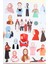 58 Adet Hijab Girl Sticker Seti Bullet Journal 2