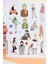 58 Adet Hijab Girl Sticker Seti Bullet Journal 3
