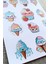 Mona Craftist 13 Adet Sevimli Dondurma Sticker Seti Cupcake Sticker Çocuk Sticker 4